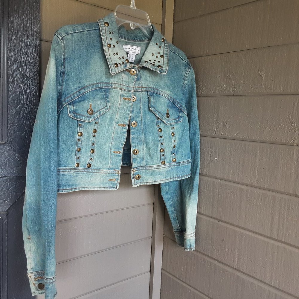 Jamie Nicole studded jean jacket Size 1X